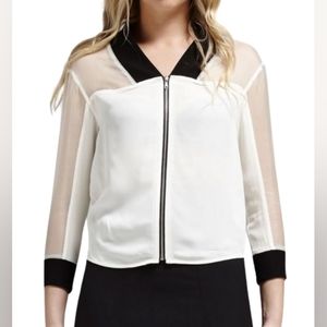 NWT Rebecca Minkoff Elisabel Silk Bomber, Medium